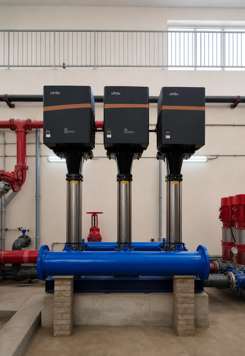 Winflo VMW water-supply installation at JAFZA Staff Accommodation, Dubai